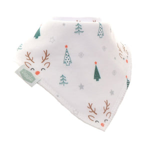 Reindeer and Trees Xmas Bib