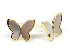 Shimmer Butterfly Stud Earrings