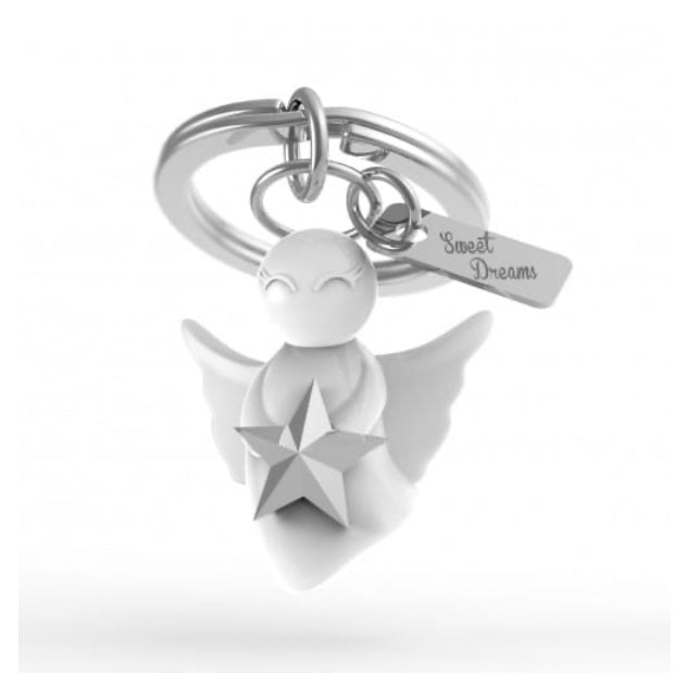 White and Silver Angel Keying