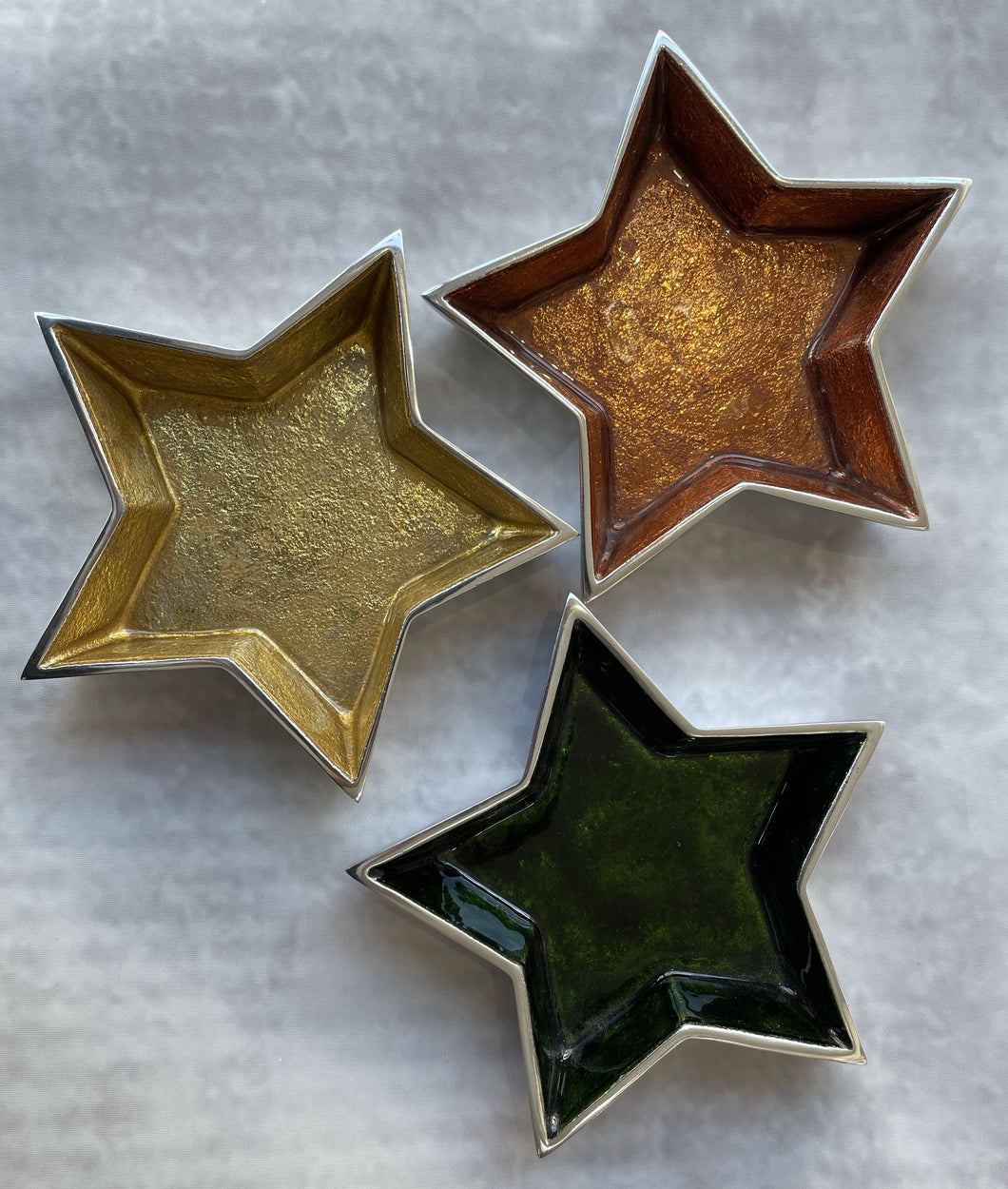 Foilet Aluminium Star Dish - 3 Colours