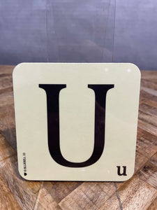 Alphabet Coaster - U