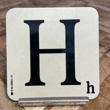 Load image into Gallery viewer, Alphabet Coaster - H
