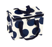 Load image into Gallery viewer, Navy on White Spot Lunchbag
