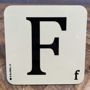 Alphabet Coaster - F