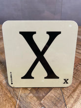 Load image into Gallery viewer, Alphabet Coaster - X
