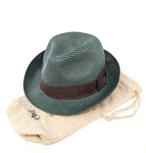 Teal Trilby Foldable Hat