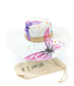 Beatrice Butterfly Printed hat