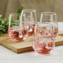 Load image into Gallery viewer, Gin is my Tonic Glasses (Set of 4)
