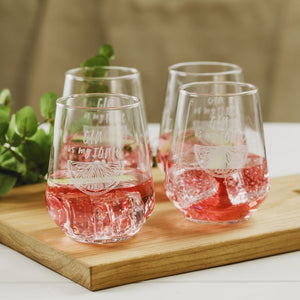 Gin is my Tonic Glasses (Set of 4)