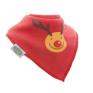 Christmas Red Rudolph Bib