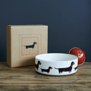 Sweet William Dog Small Bowl -Dachshund