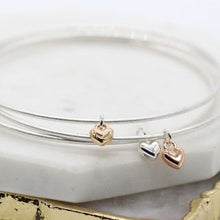 Load image into Gallery viewer, Triple Heart Wire Bangle
