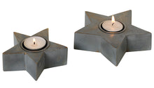 Load image into Gallery viewer, Grey Star Tea Light - 2 Sizes
