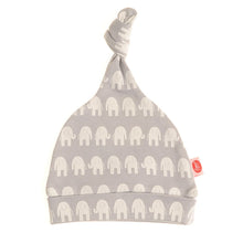 Load image into Gallery viewer, Grey Elephant Baby Knotted Hat
